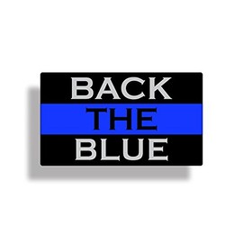 Back The Blue Line Sticker Show Your Support for Police on your Car Truck Laptop Window Bumper Vinyl Decal