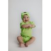 Three Little Tots- Waffle Knit Knotted Headband (Lime Green)