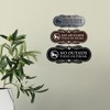 Signs ByLITA Designer No Outside Food or Drink Sign(Black Gold)