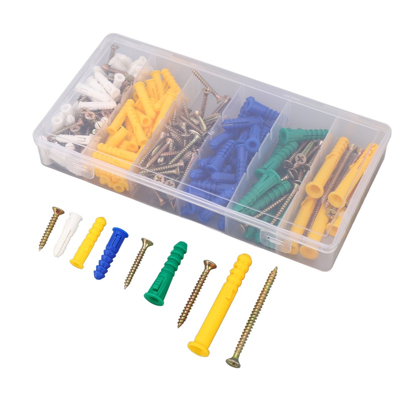 232Pcs Self Tapping Screw Flat Cross Head Carbon Steel 5