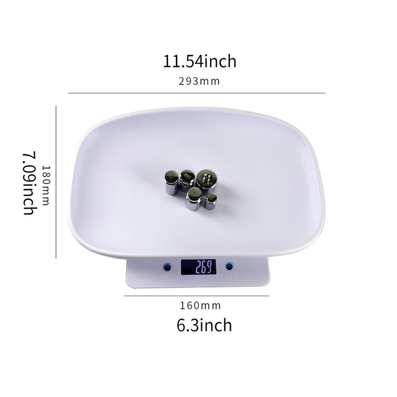 Gralara Portable Digital Pet Scale for Small Pets 33lb/15kg