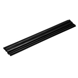 sourcing map 10 Pcs Black Plastic Welding Rods 9.5mm x 250mm HDPE Flat Ribbon Plastic Welding Strip for Repairing Water Tanks Forklift Pallets Trash Cans Transfer Troughs(0.4inch x 10inch)