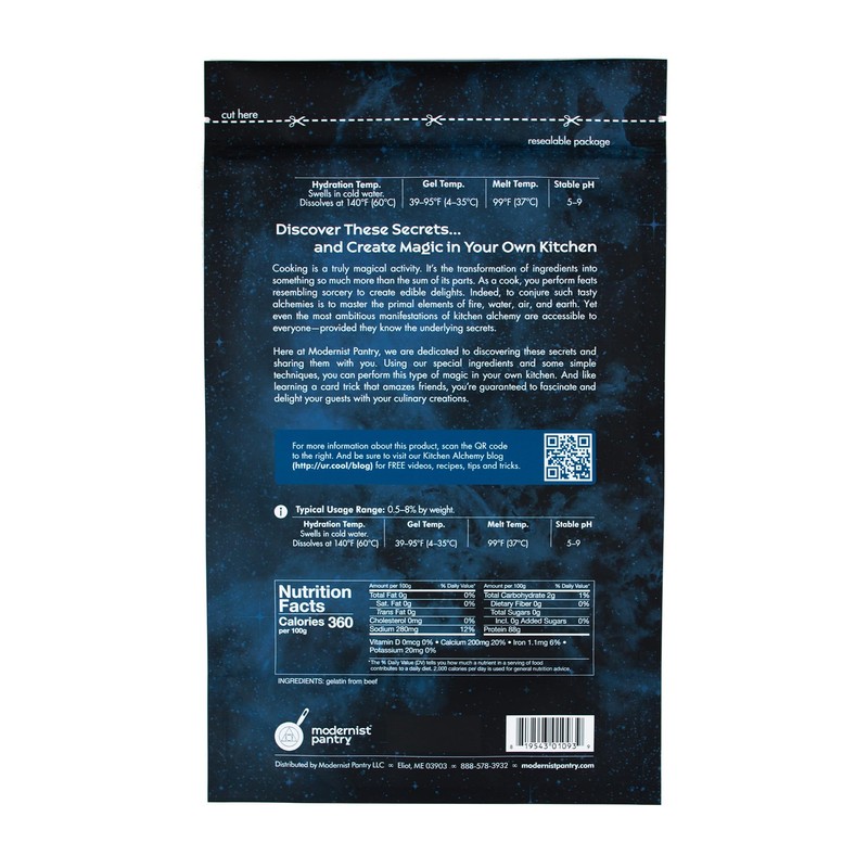 Pure Beef Gelatin Powder (250 Bloom) ⊘ Non-GMO Gluten-Free -