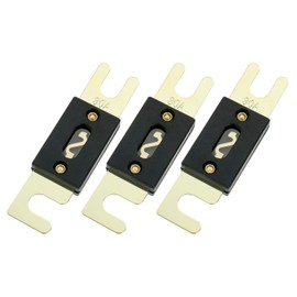 BOJACK - Fusible ANL de 80 amperios y 32 VDC para sistema de audio y video del coche (paquete de 3)