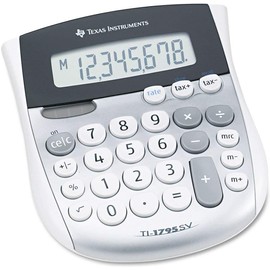 TI-1795SV Minidesk Calculator, 8-Digit LCD, Sold as 2 Each