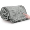 MOONLIGHT20015 Silk Touch Warm Fleece Blankets - 400 GSM Grey