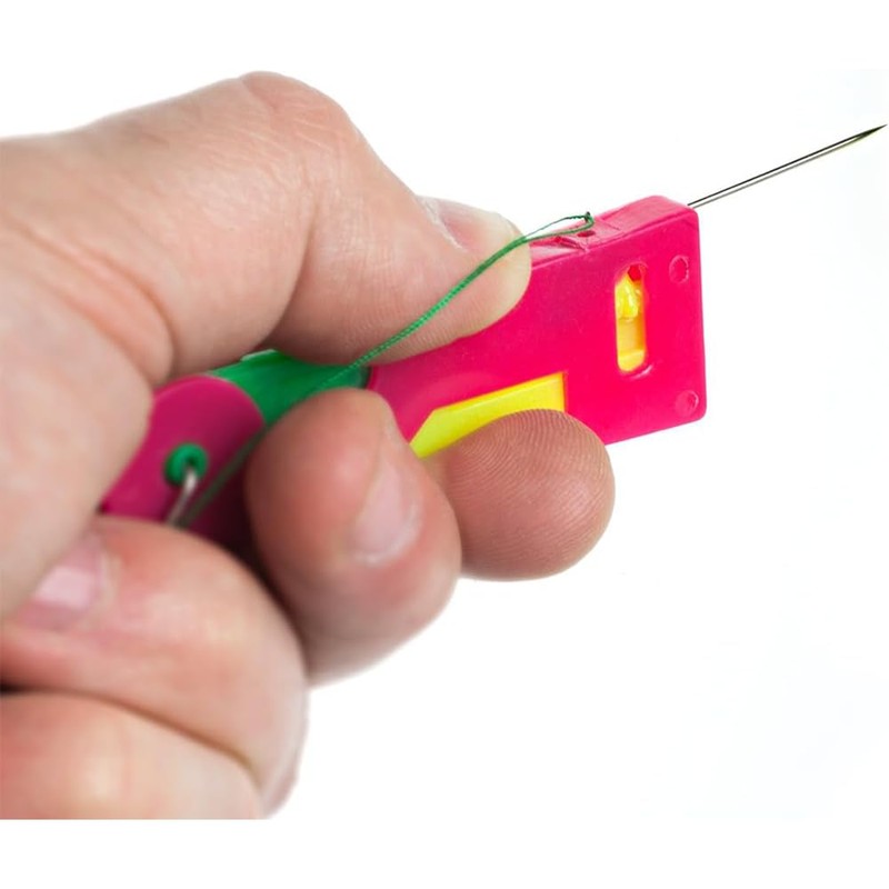 Automatic Needle Threader for Hand Sewing, Embroidery, Cross Stitch, Plastic,