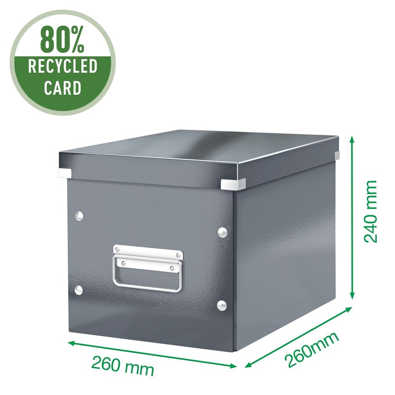 Leitz Click & Store Storage Box with Lid, Medium Size,