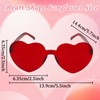 Valentine's Day Heart Headband and Heart-Shaped Glasses Set,with Red Hearts