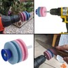 TopHomer Lawnmower Blade Sharpener with Drill, 4 Layer Sharpening Stone