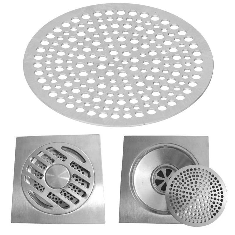 Entatial Drain Strainer, Stainless Steel Round Floor Drain Filter, Drain