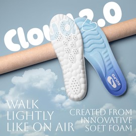 SULPO Cloud 2.0 Comfort Shoe Insoles - Insoles for Men and Women - Soft Insoles Ideal for Sports and Everyday Use - Ultralight Insoles - Shock Absorbing - Breathable - 37-38 EU / 1 Pair