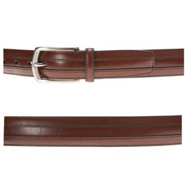 Johnston & Murphy Men's Double Calf Belt,Cognac,Size 38