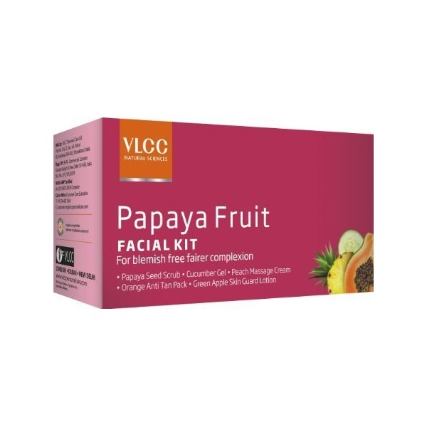 VLCC Papaya Fruit Facial Kit – 56.6g by VLCC