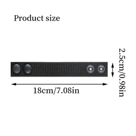 Belt Loop Pack of 8 Nylon Duty Belt Keeper with Double Press Studs, Belt Ring Holder, Elastic Band Holder, Belt Double Safety Snap Buckle, Belt Frame Nylon Work Belt Holder