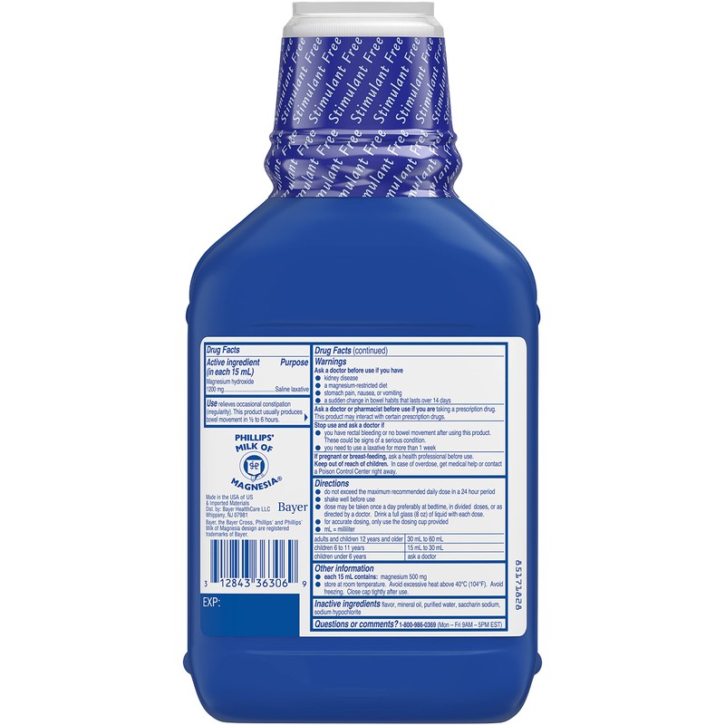 Phillips' Milk of Magnesia Fresh Mint - 26 oz, Pack