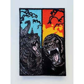 Unbranded Godzilla VS. Kong Embroidered Hook/Loop Morale Patch