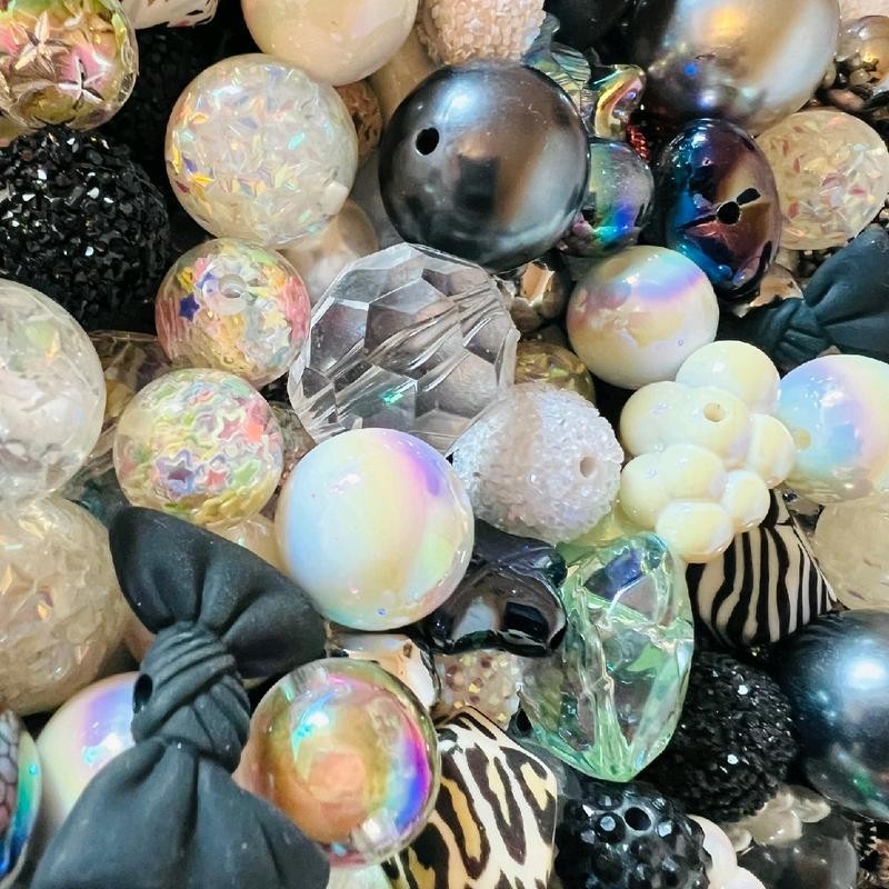 Colored Beads:_Green & Brown