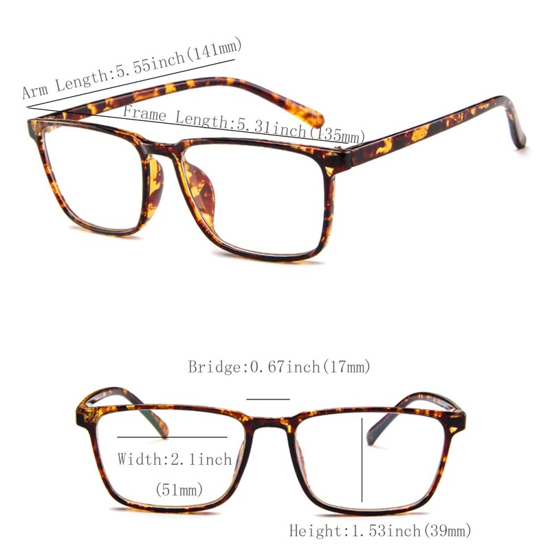 Distance Glasses For Men Women -4.00 Lightweight Nearsighted Myopia Glasses
