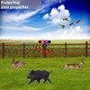 HULPPRE Solar Outdoor Motion Sensor Alarm-13 Sounds Including Dog Barking&Gunshot,2