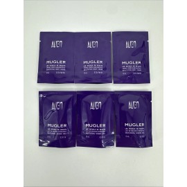 Thierry Mugler 6 PACK Women's ALIEN by Thierry Mugler Shower Milk AND Body Cream Samples x6