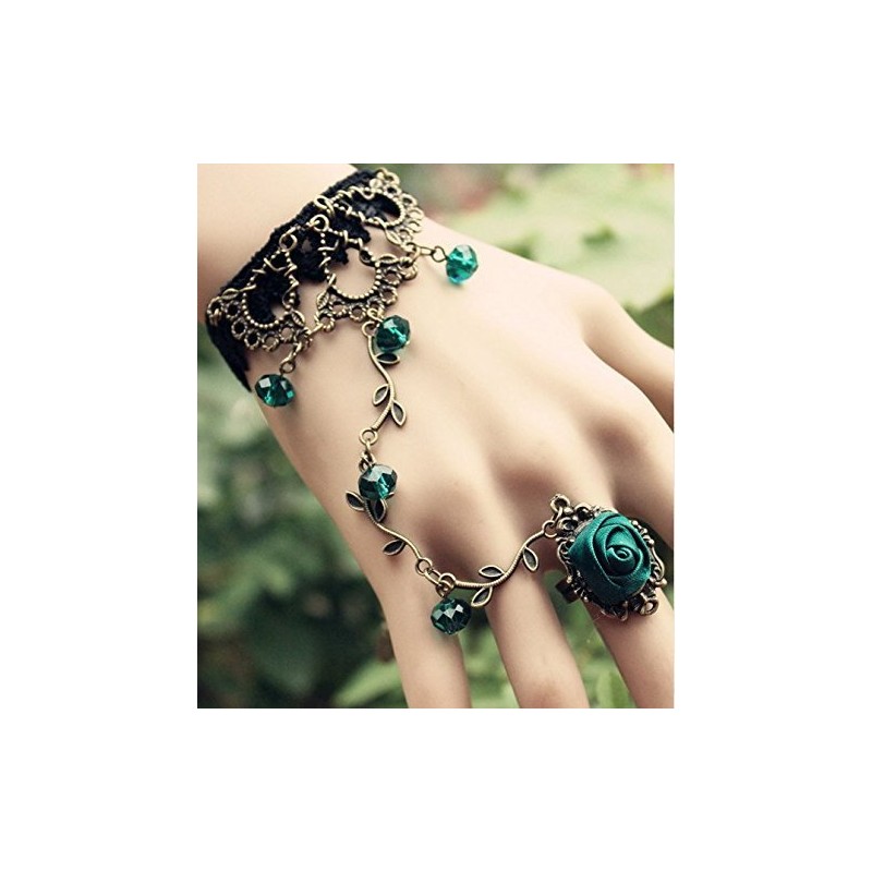 Enchanting Nobility Gothic Loli Bracelet Wristlet Hair Elastic Set Costume