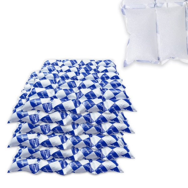 Shipping Ice Packs Dry Ice Packs for Shipping Food Drinks, 6 Sheets Ice Sheets for Coolers Reusable, Ice Packs for Mailing Shipping Freezer Packs, Dry Ice mats, Flexible & Long Lasting, 24 Cells Each