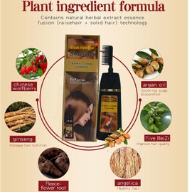 Dark Blonde Hair Dye Shampoo Permanent YIZHONG Hair Color For 100% Gray Coverage Women Men Dark Easy Comb Dyeing (dark ash blonde) (Tea Black Brown)