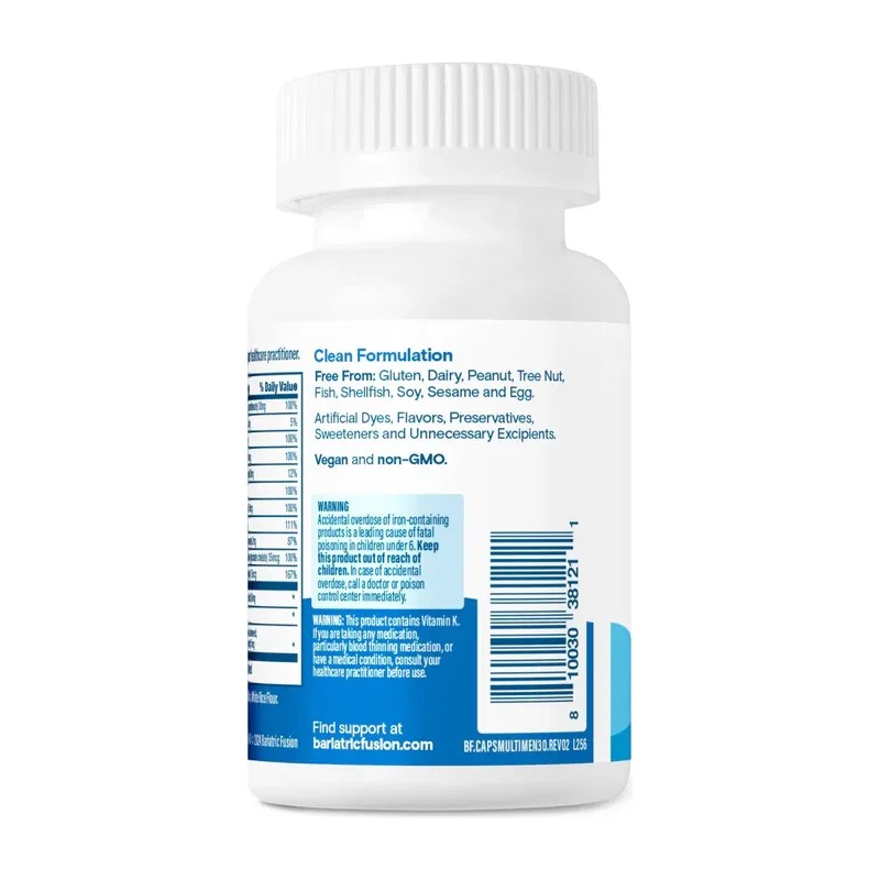 Bariatric Fusion Multivitamínico Post Cirugía Bariátrica Hombre Cápsulas