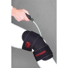 O2 Cold Therapy Knee Wrap with Ice Pack and Air Compression Wrap, Fits Like Universal Knee Pads Designed for Cold Compression, Knee Support for Men and Women with Bruised, Strained, or Sprained Knee