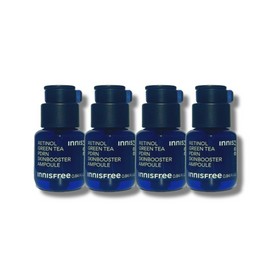 Innisfree Retinol Green Tea PDRN Skin Booster Ampoule 40ml 4pcs / 이니스프리 레티놀 그린티 피디알엔 스킨부스터 앰플 40ml 4개