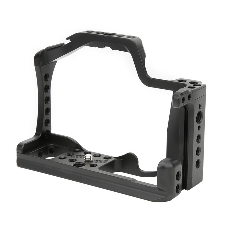 Metal Camera Cage Rig with Grip Handle Cold Shoe Expansion