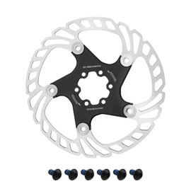 YINETTECH 160mm Bike Disc Brake Rotor with 6Pcs Screws Replacement Compatible with Shimano Compatible with Tektro Enhanced Bike Brake Disc