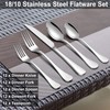 LIANYU 18/10 Stainless Steel Flatware Service for 12, 60-Piece Silverware