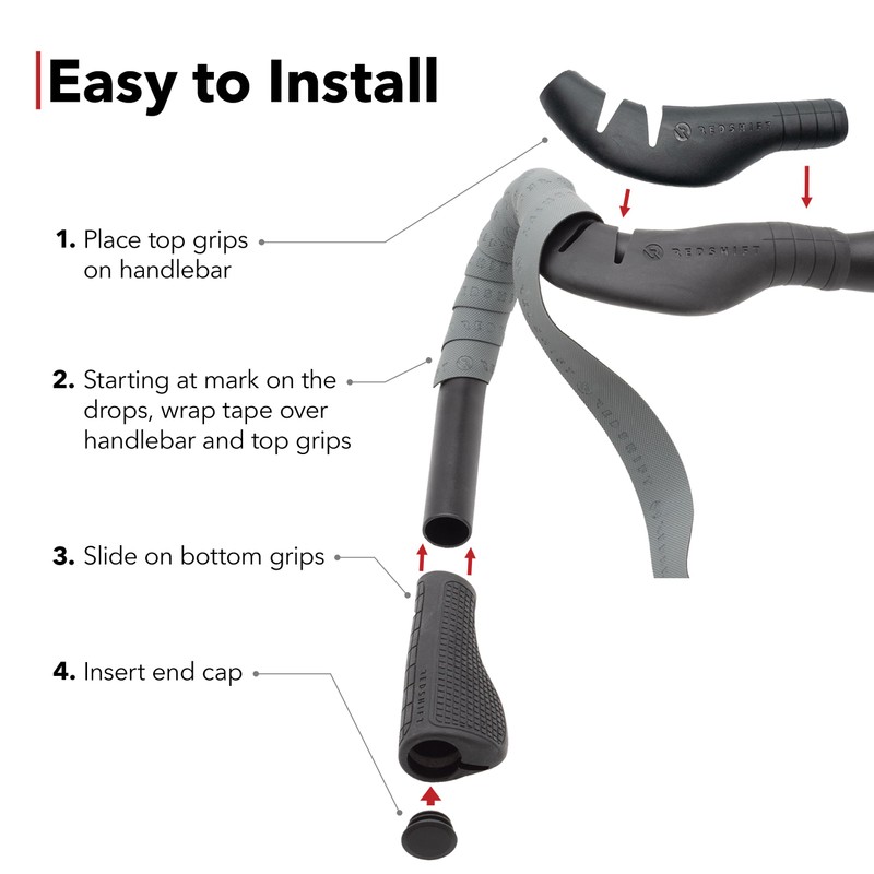 REDSHIFT Cruise Control Drop Bar Handlebar Grip for Road Bike,