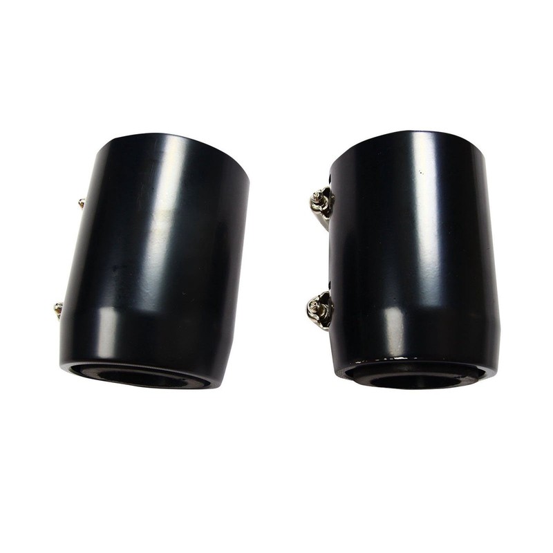 48" Black Stainless Steel Radiator Flexible Coolant Hose Kit With