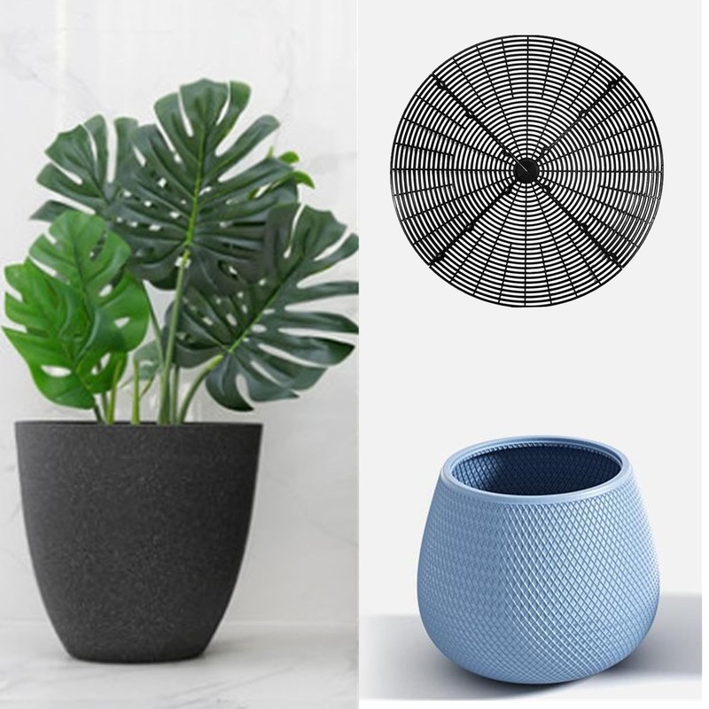 alblinsy 6 Pcs Plant Pot Grid Soil Protector Covers, 11.8"