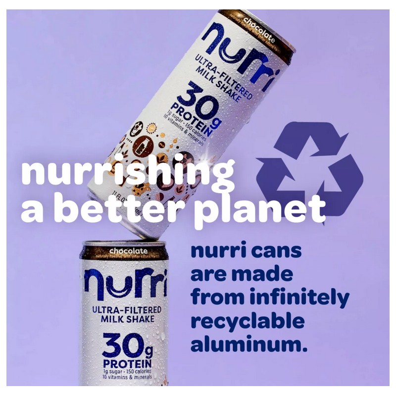 Nurri 30g Chocolate Ultra-Filtered Milkshake 11 fl. oz., 12 pk.