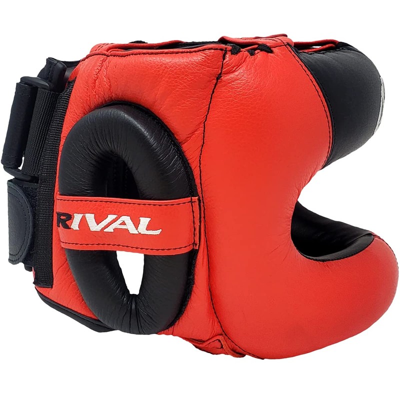 Rival Boxing Guerrero Facesaver Headgear - L/XL - Red/Black