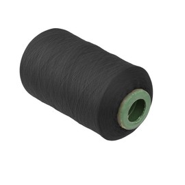 jojofuny Polyester Overlocking Sewing Thread Cord Black Strong Machine Embroidery Craft Thread for Sewing Knitting and Professional Use for Arts and Crafts