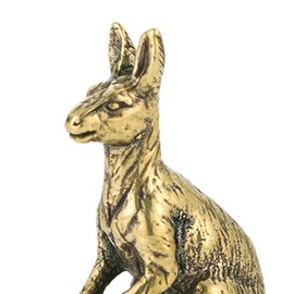 Vaveren Kangaroo Sculpture Kangaroo Ornament Vintage Mini Kangaroo Figurine Kangaroo Statue for Cafe Home Decoration Office Car Shelf