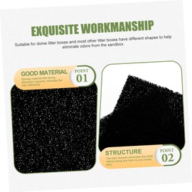 COLLBATH 10 Pack Litter Box Filters Deodorizing Filter Pads Air Freshener for Cat Dog Litter