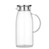 Artcome 60 Ounces Glass Iced Tea Pitcher with Stainless Steel