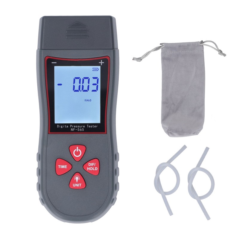Digital Differential Pressure Gauge High Accuracy Air Gas Pressure Tester