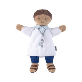 Doctor Hand Puppet Soft Toy for Kasperle Theatre Storytelling and First Role Play Toy for Girls and Boys