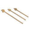 3PCS Cabinet Key Latch Leaf Shaped Cabinet Locking Pin Brass