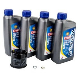 Suzuki ECSTAR R7000 10W-40 Semi-Synthetic Oil Change Kit for Suzuki Boulevard M50 VZ800 2005-2009