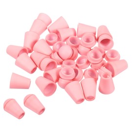 PATIKIL Bell End Stopper, 20 Pack Cord Rope Lock for Drawstring Bag, Peach Pink