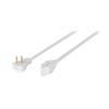 Volteck ED-4B, Extensión eléctrica doméstica, 4 m, blanca