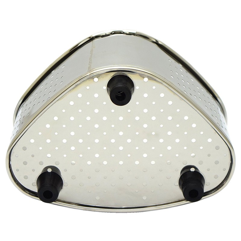 TAKAGI Anti-Bacterial Stainless Steel Mini Triangle Corner, Silver